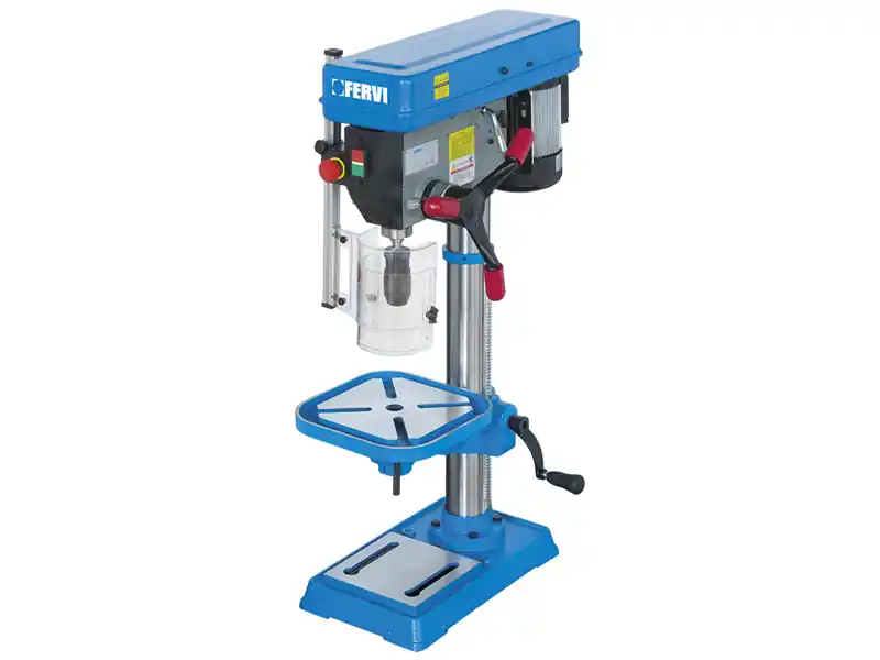 Ultime Pezzi Trapano a colonna da banco Fervi 0750CM3 con trasmissione a cinghia 0,75 kW