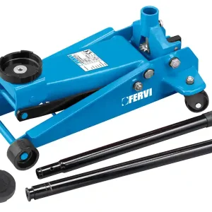 Offerta Limitata Cric sollevatore idraulico Fervi C038/30 a 4 ruote, portata 3000 Kg