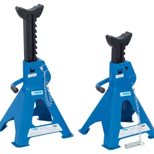 Cavalletti di sollevamento Fervi 0069/3 con doppio fermo di sicurezza, portata 3 ton (2pz) Prezzo Scontato