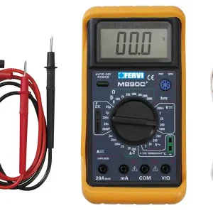 Multimetro digitale Fervi T050 per la verifica impianti elettrici automobili Prezzo Conveniente