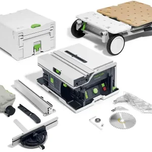 Di Tendenza Sega circolare da banco Festool CSC SYS 50 EBI-Basic-Set a batteria con carrello
