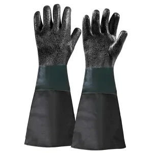 Pagamento Sicuro Guanti di protezione Fervi 0575/29 in PVC per operazioni di sabbiatura, 600mm