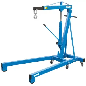 Non Perdere Gru idraulica pieghevole Fervi 0021/2 braccio estendibile. portata 2 ton