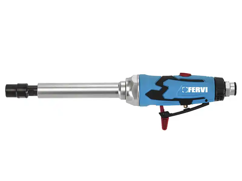 Smerigliatrice pneumatica assiale lunga Fervi 0417 per metallo, legno e plastica Esclusivo