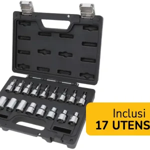 Cassetta porta attrezzi Beta Worker BW 923E-FTX/C17 con 17 chiavi a bussola per viti Torx Promo Stagionale