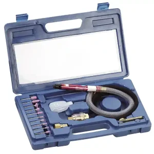 Must-Have Microsmerigliatrice flessibile pneumatica Fervi 0641 per metallo, legno e plastica