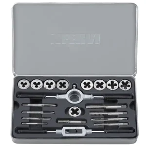 Assortimento di 20 utensili Fervi M020 per filettatura manuale Affare