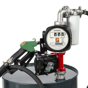 Promo Stagionale Pompa elettrica Meclube Atex per travaso benzina in kit con pistola automatica, filtro e contalitri