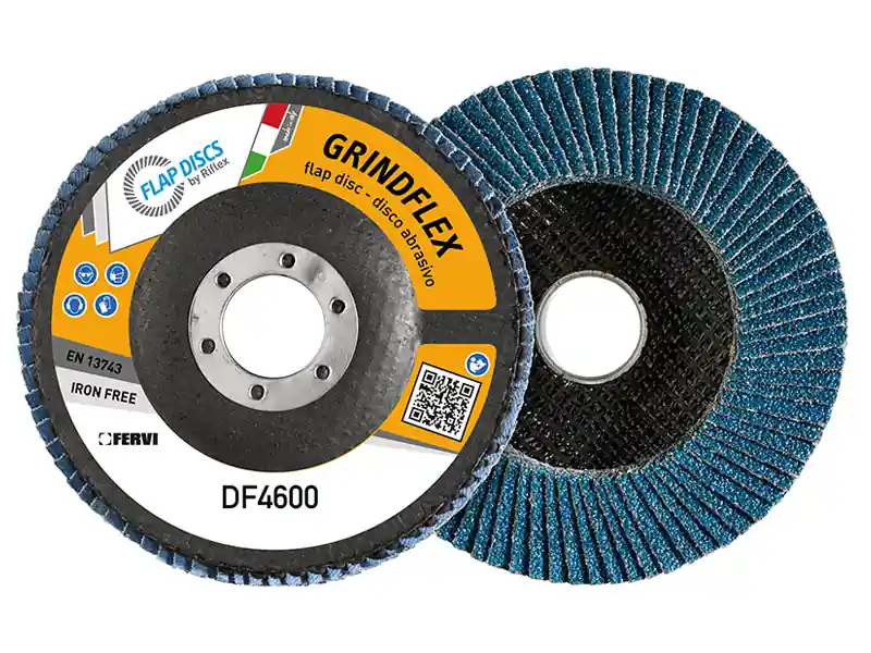 Nuovo Arrivo Dischi lamellari Fervi Grindflex Bigger per sgrossatura acciaio e ghisa, 125x22mm(10pz)