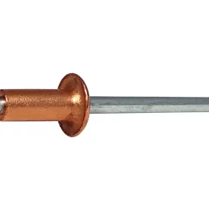 Offerta Lampo Rivetti a strappo in rame 3,9mm Rivit RFT con chiodo in acciaio e testa tonda (250pz)