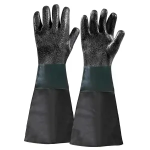 Direttamente Dal Produttore Guanti di protezione Fervi 0580/21 in PVC per sabbiatrice da banco 0580