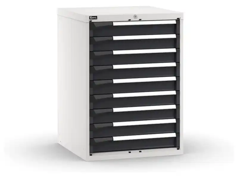 Cassettiera Fami Master 714x726x1000mm bicolore con 9 cassetti ad estrazione regolabile Acquista Ora