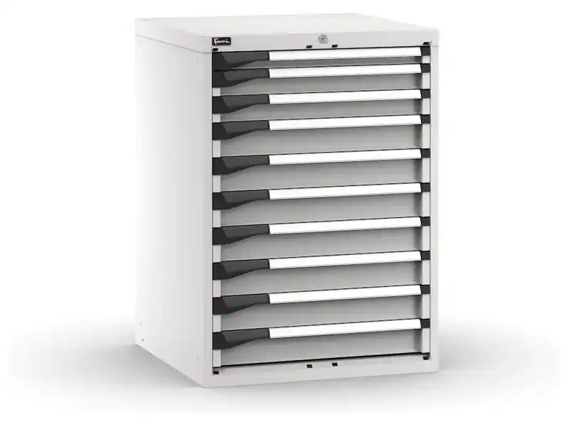 Cassettiera Fami Master grigio a 10 cassetti ad estrazione regolabile 714x726x1000mm Prezzo Di Fabbrica