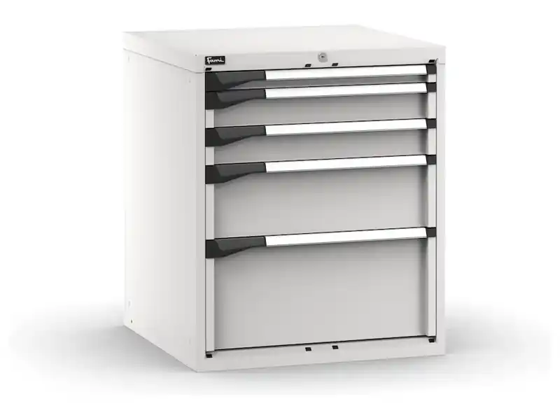 Consegna Rapida Cassettiera Fami Master grigio a 5 cassetti ad estrazione totale 714x726x850mm