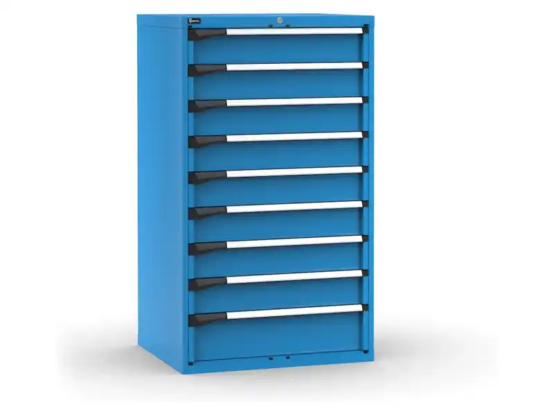 Cassettiera Fami Master blu a 9 cassetti ad estrazione regolabile 867x726x1500mm Più Venduto