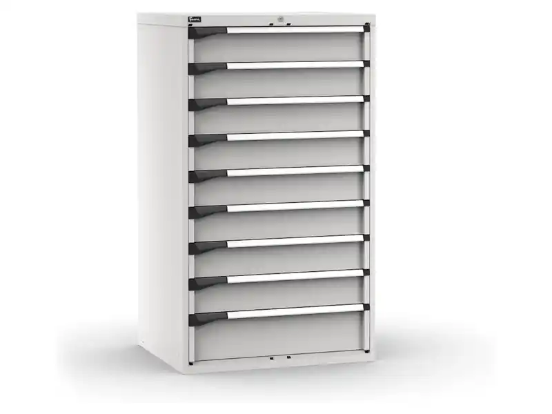 Sconto Cassettiera Fami Master grigio a 9 cassetti ad estrazione totale 867x726x1500mm