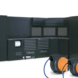 Vendita Finale Arredo modulare per officina Beta RSC50 2.0 L 3864x2374x2000 mm con avvolgitubo e avvolgicavo