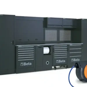 Arredo modulare per officina Beta RSC50 2.0 4505x760x2000mm con avvolgitubo aria compressa Scelto Dai Clienti