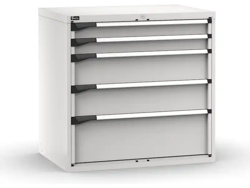 Spedizione Espresso Cassettiera Fami Master grigio a 5 cassetti ad estrazione regolabile 1020x726x1000mm