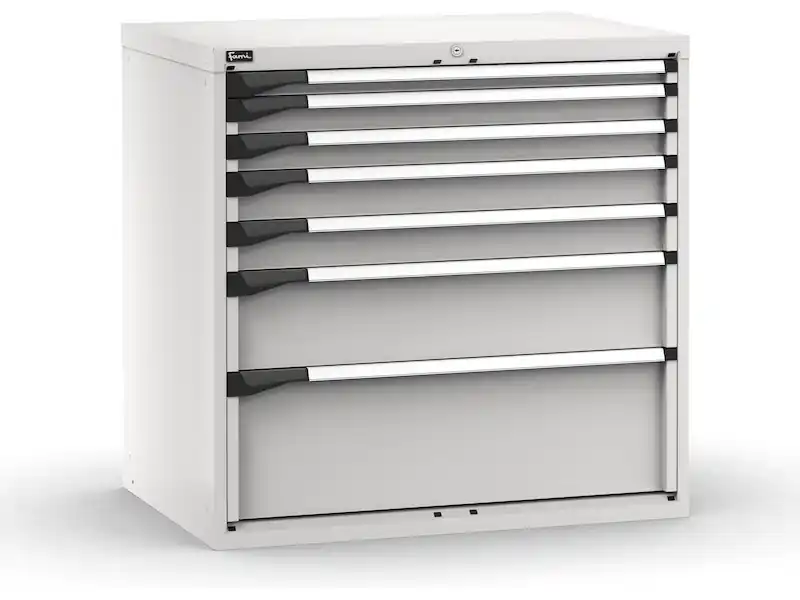 Cassettiera Fami Master grigio a 7 cassetti ad estrazione totale 1020x726x1000mm Direttamente Dal Produttore