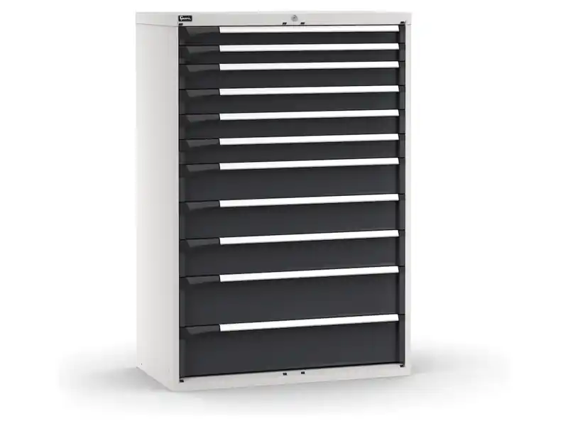 Di Tendenza Cassettiera Fami Master grigio antracite a 11 cassetti ad estrazione regolabile 1020x573x1500mm
