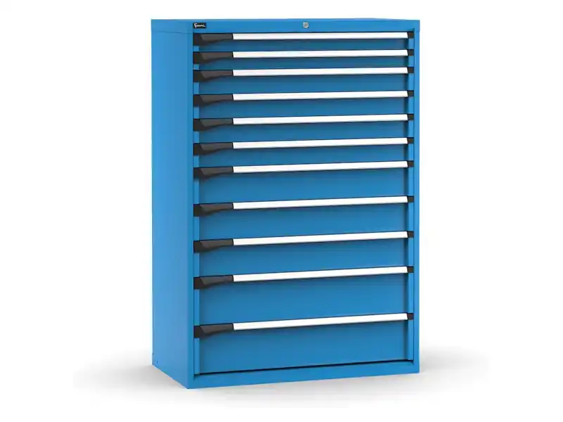 Prezzo Ridotto Cassettiera Fami Master blu a 11 cassetti ad estrazione totale 1020x573x1500mm