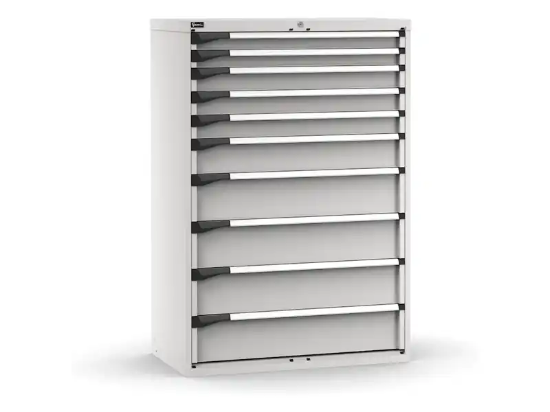 Occasione Imperdibile Cassettiera Fami Master grigio a 10 cassetti ad estrazione regolabile 1020x573x1500mm