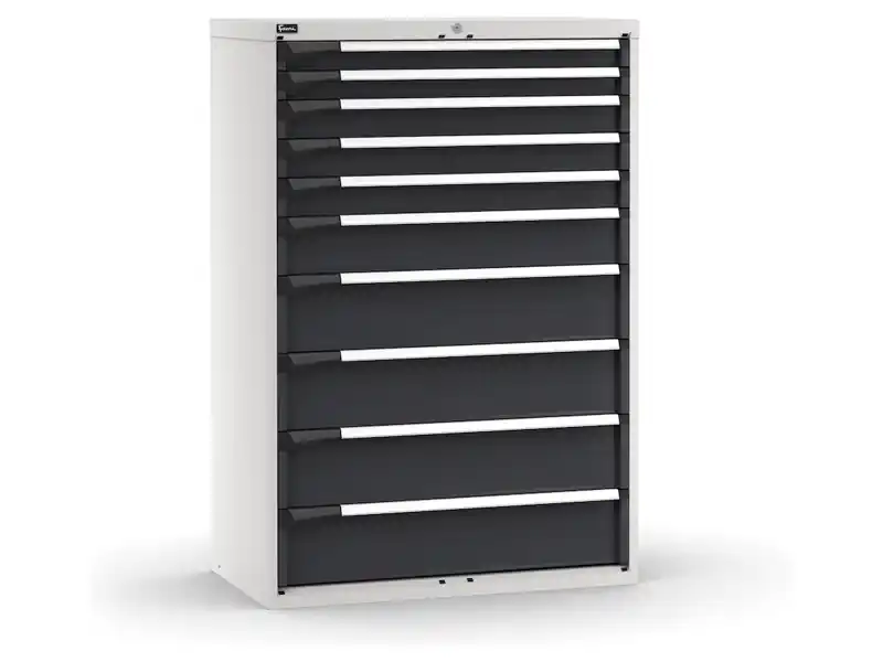 Cassettiera Fami Master bicolore a 10 cassetti ad estrazione regolabile 1020x573x1500mm Più Venduto