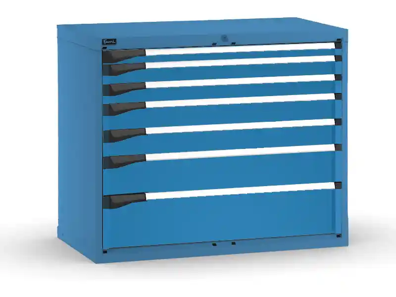 Cassettiera Fami Master blu a 7 cassetti ad estrazione regolabile 1020x573x850mm Offerta Del Giorno