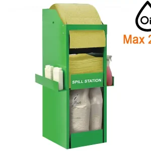 Stazione stoccaggio Carvel Spill Station 500x500x1500mm con materiale assorbente chimici, 246lt Offerta Speciale