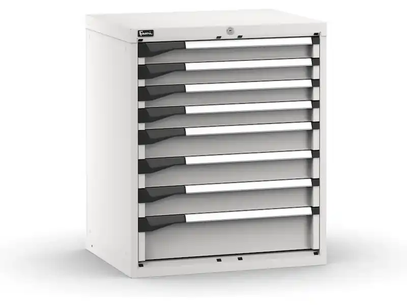Cassettiera Fami Master grigio a 8 cassetti ad estrazione regolabile 714x573x850mm Pagamento Sicuro