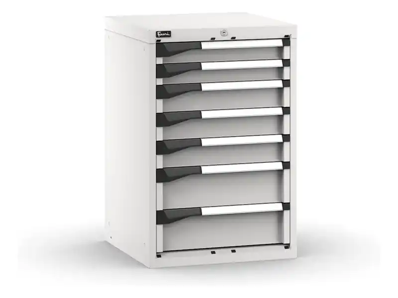 Scelto Dai Clienti Cassettiera da banco Fami Master grigio a 7 cassetti ad estrazione regolabile 561x573x850mm