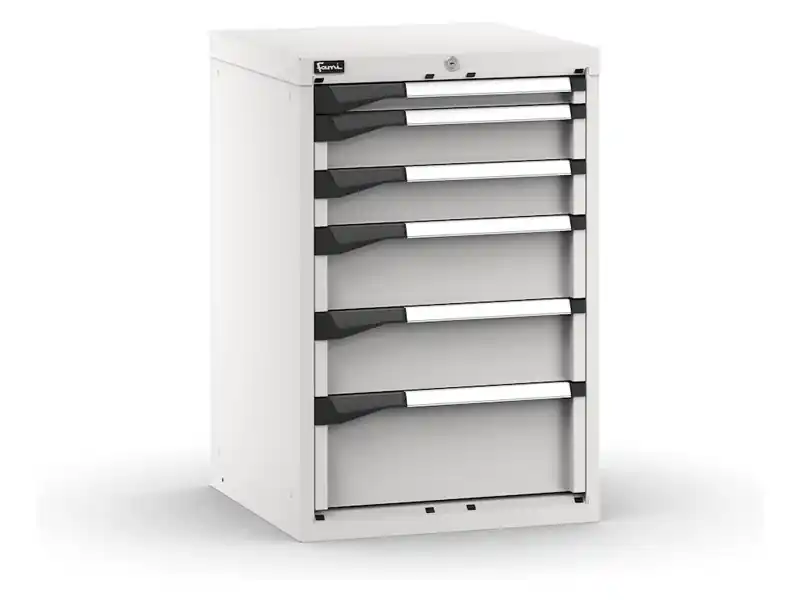Cassettiera da banco Fami Master grigio a 6 cassetti ad estrazione regolabile 561x573x850mm Offerta