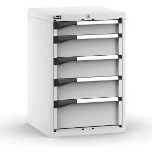 Acquista Ora Cassettiera da banco Fami Master grigio a 5 cassetti ad estrazione regolabile 561x573x850mm