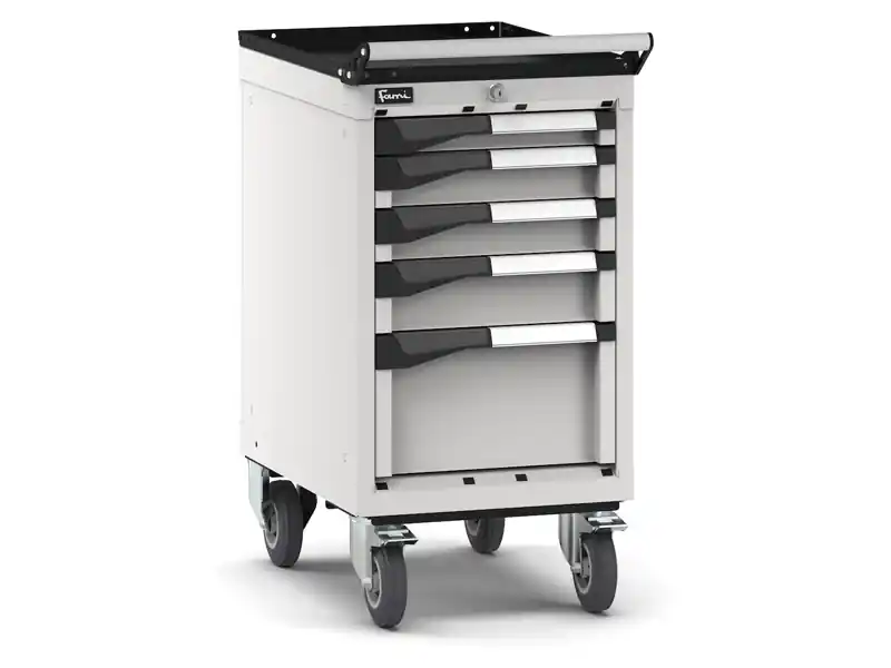 Carrello portautensili Fami Master con 5 cassetti ad estrazione regolabile grigio, 408x573x822mm Acquista Ora