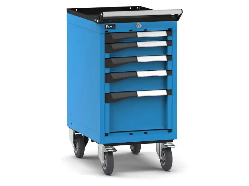 Carrello portautensili Fami Master con 5 cassetti ad estrazione regolabile blu, 408x573x822mm Acquista Ora
