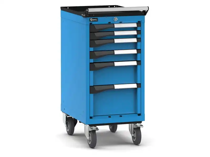 Bestseller Carrello portautensili Fami Master con 6 cassetti ad estrazione regolabile blu, 408x573x922mm