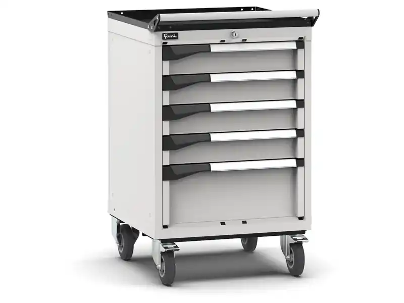 Carrello portautensili Fami Master con 5 cassetti ad estrazione regolabile grigio, 561x573x922mm Compra Adesso