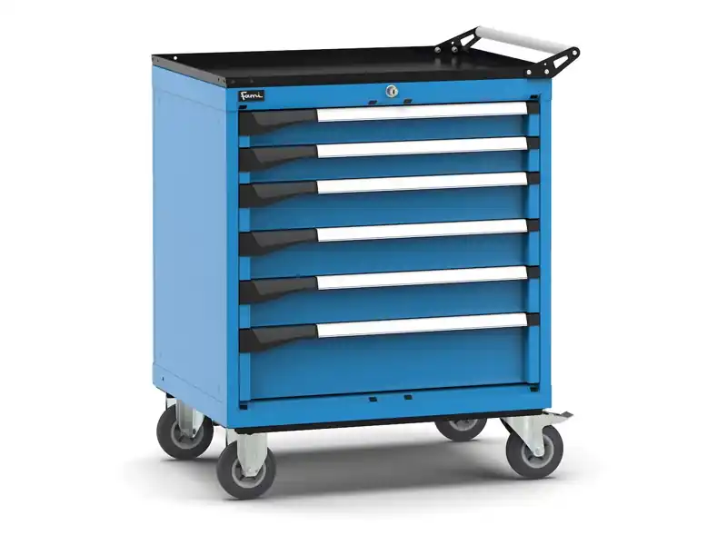 Carrello portautensili Fami Master con 6 cassetti ad estrazione regolabile blu, 714x573x922mm Prezzo Basso