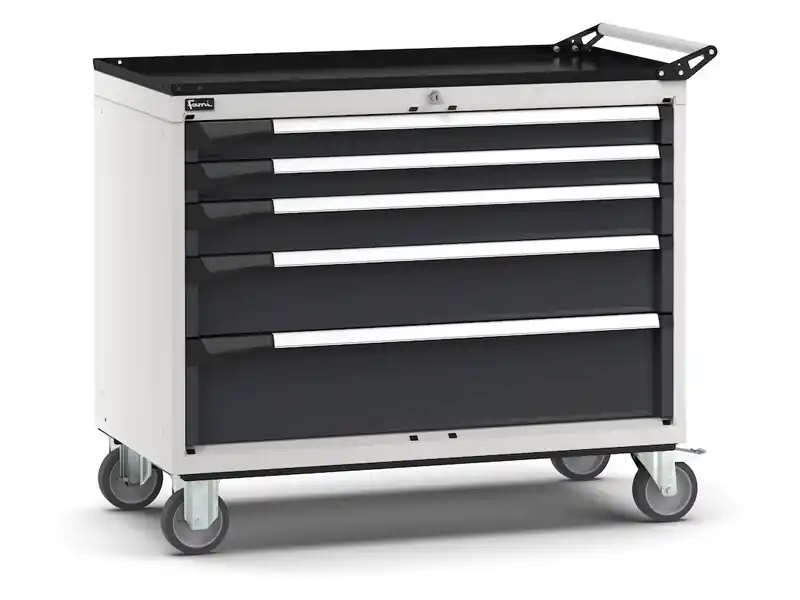 Carrello portautensili Fami Master con 5 cassetti ad estrazione regolabile bicolore, 1020x573x922mm Compra Online