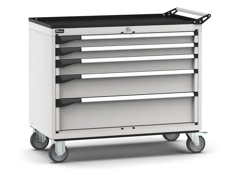 Carrello portautensili Fami Master con 5 cassetti ad estrazione regolabile grigio, 1020x573x922mm Ultima Occasione