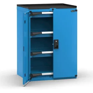 Armadio ante battenti Fami Master con 3 cassetti ad estrazione regolabile blu, 714x573x1022mm Prezzo Di Fabbrica