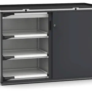 Armadio ante scorrevoli Fami Master 2 cassetti e 6 piani estraibili bicolore, 1428x573x1022mm Nuovo Arrivo