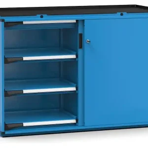 Armadio ante scorrevoli Fami Master 2 cassetti e 6 piani regolabili blu, 1428x573x1022mm Soddisfatti O Rimborsati