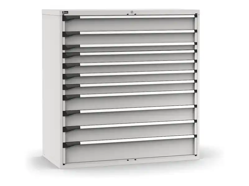 Prezzo Di Fabbrica Cassettiera Fami Master 11 cassetti ad estrazione totale grigio, 1428x726x1500mm