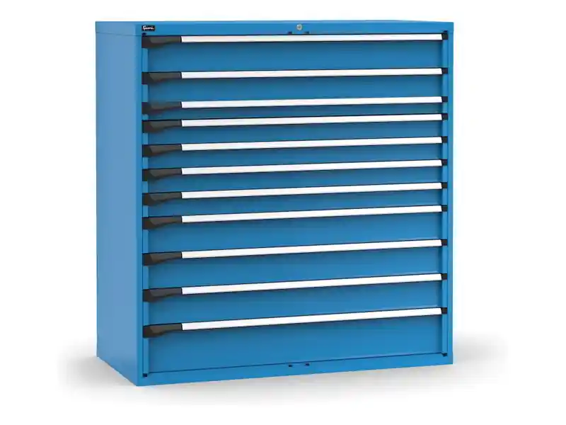 Cassettiera Fami Master 11 cassetti ad estrazione totale blu, 1428x726x1500mm Occasione Imperdibile