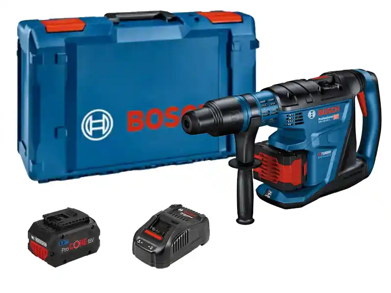 Bosch martello perforatore a batteria GBH 18V-40 C BITURBO con 2 batterie 8.0Ah e valigetta Più Venduto