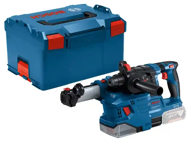 Bosch martello perforatore a batteria GBH 18V-22 Professional con aspiratore GDE 18V-12 Spedizione Espresso