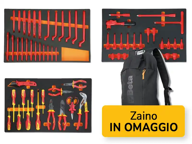 Assortimento 66 utensili per lavori su auto ibride/elettriche Beta 5988 VHB-MQ + Zaino in OMAGGIO Nuova Collezione