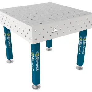 Spedizione Espresso Banco per saldatura SteelPlus INOX GPPH 1x1mt spessore 12mm, fori 16mm